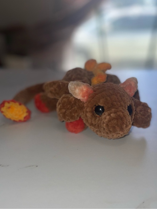 Handmade Other - Handmade crocheted baby dragon